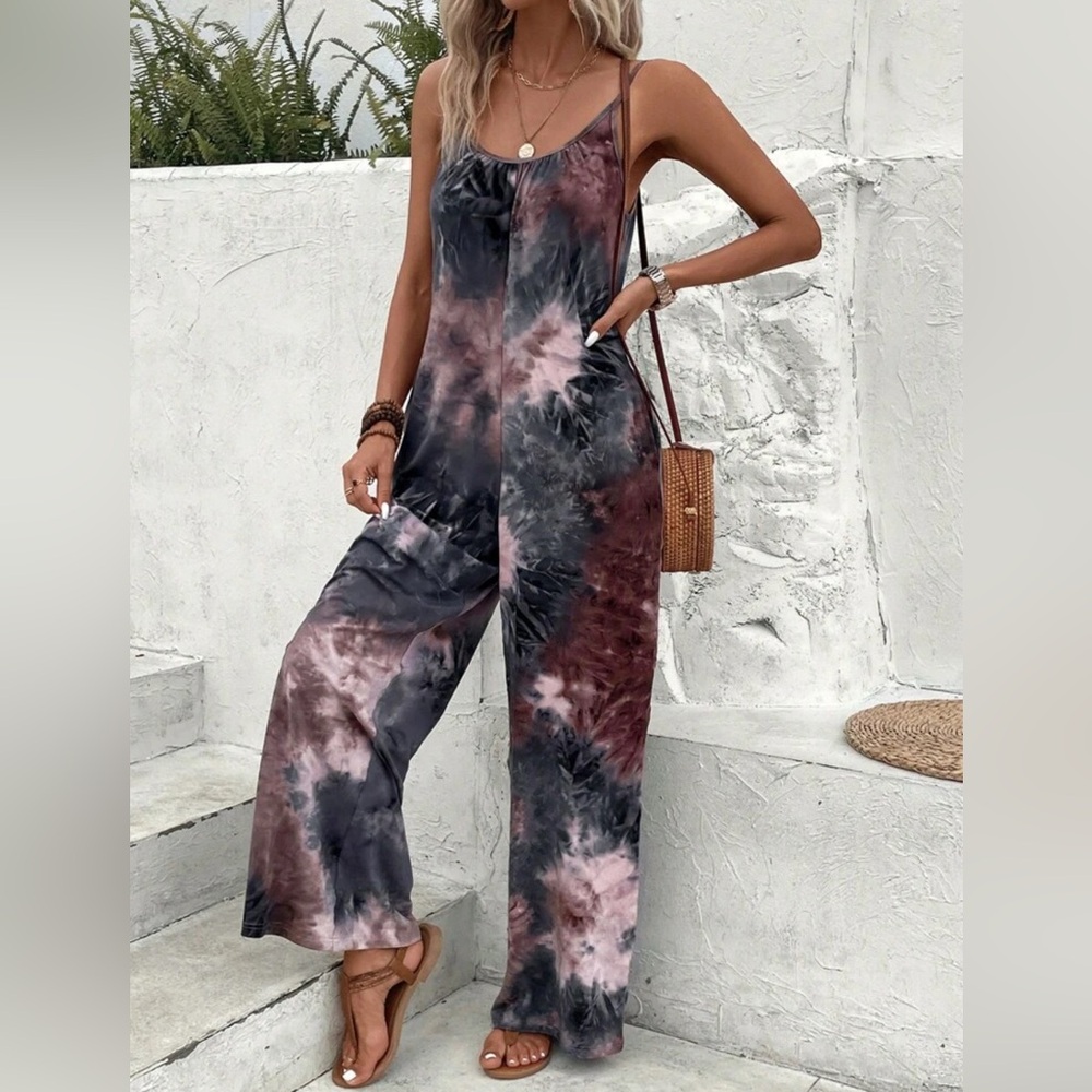 Women's Tie-Dye Jumpsuit